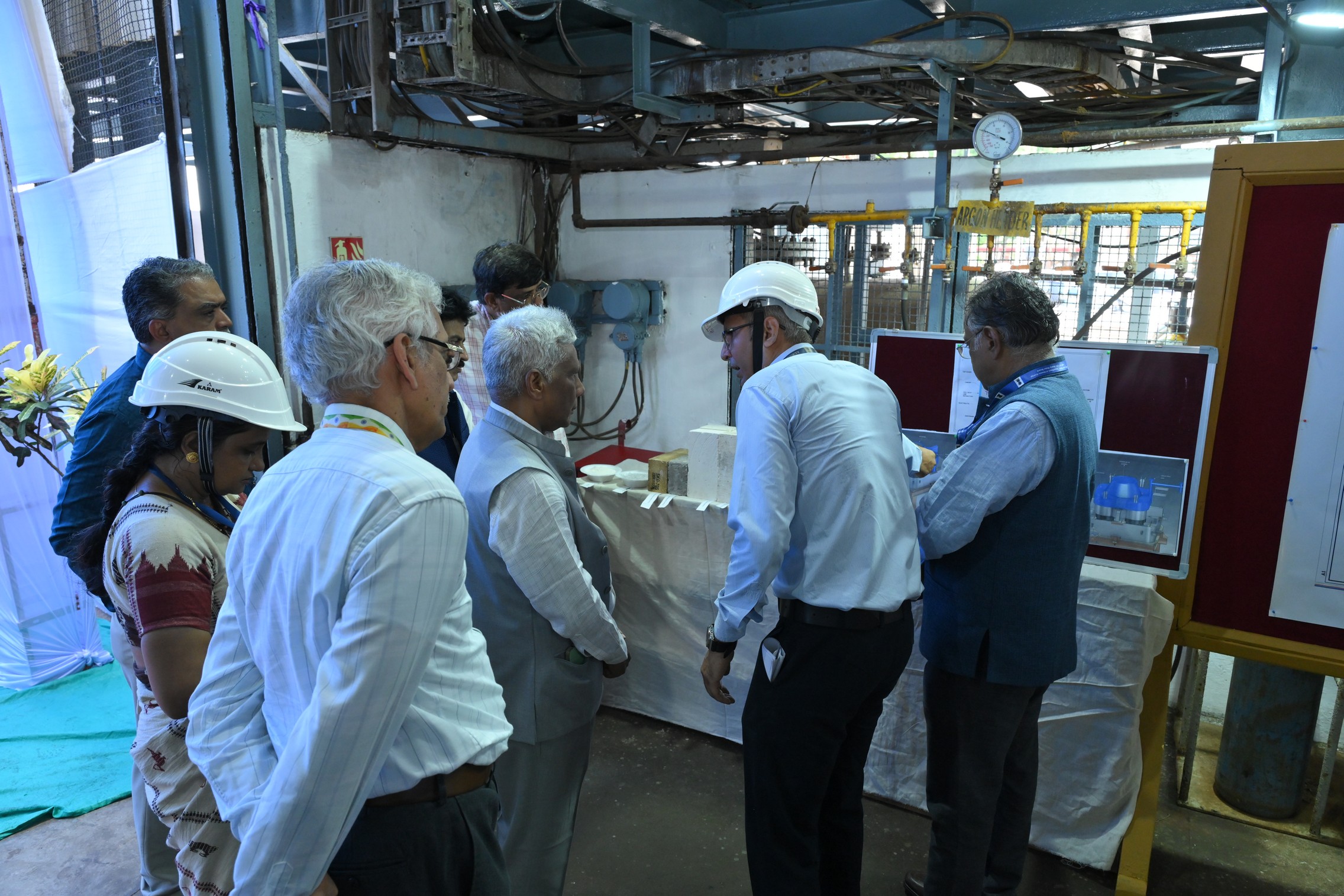 Inauguration of "Versatile Deuterated solvents Production Plant"and"24 KA prototype sodium production facility"by Dr.A.K.Mohanty,Chairman,AEC & Secretary,DAE in the presence of Shri KN Vyas,Homi Bhabha Chair professor;Shri V.V.S.A Prasad,Chairman & CE