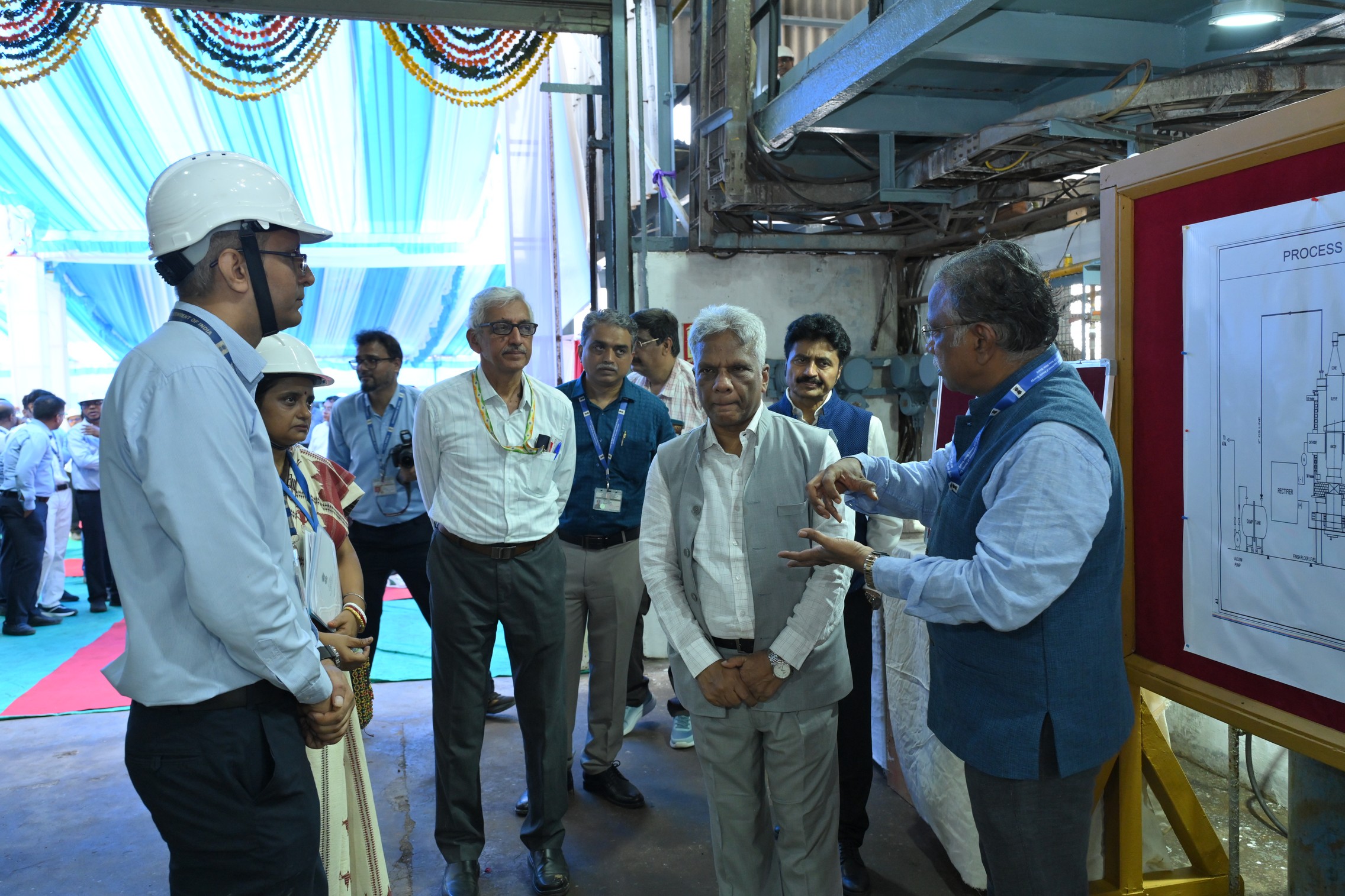 Inauguration of "Versatile Deuterated solvents Production Plant"and"24 KA prototype sodium production facility"by Dr.A.K.Mohanty,Chairman,AEC & Secretary,DAE in the presence of Shri KN Vyas,Homi Bhabha Chair professor;Shri V.V.S.A Prasad,Chairman & CE