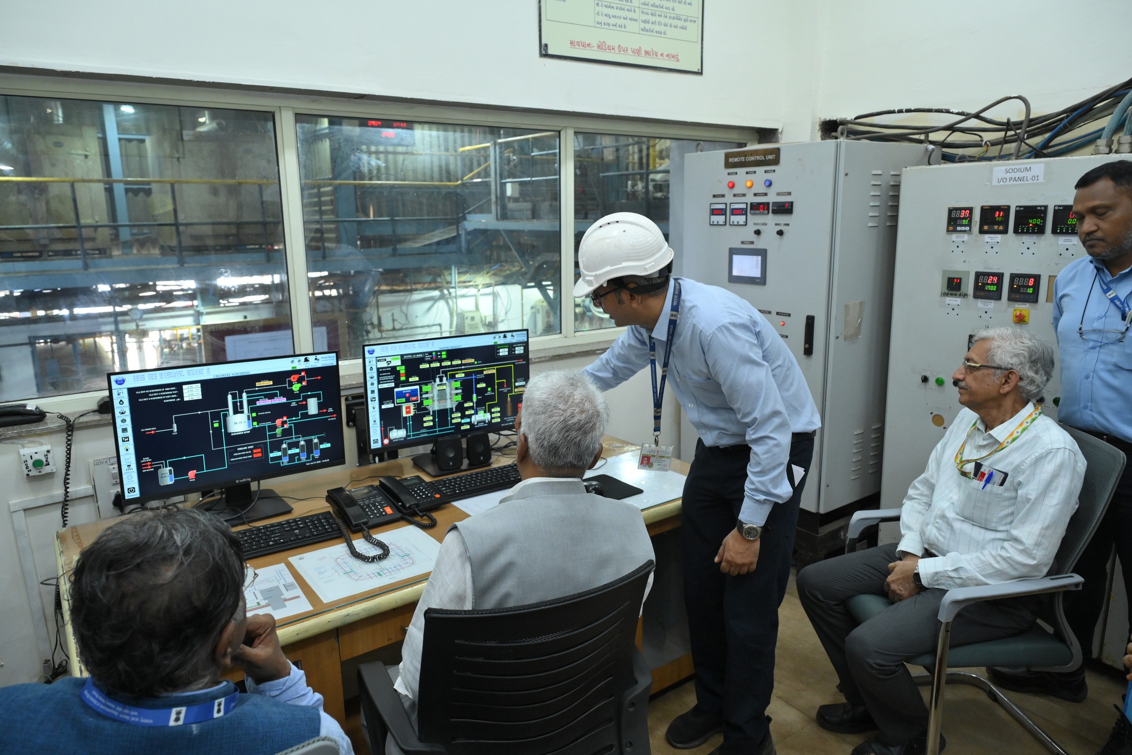 Inauguration of "Versatile Deuterated solvents Production Plant"and"24 KA prototype sodium production facility"by Dr.A.K.Mohanty,Chairman,AEC & Secretary,DAE in the presence of Shri KN Vyas,Homi Bhabha Chair professor;Shri V.V.S.A Prasad,Chairman & CE