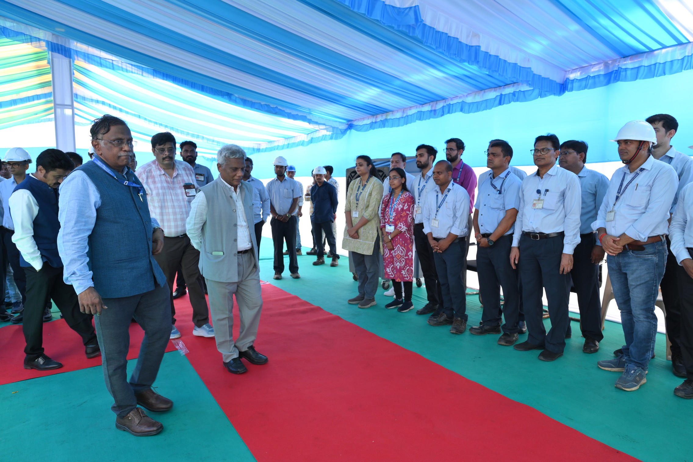 Inauguration of "Versatile Deuterated solvents Production Plant"and"24 KA prototype sodium production facility"by Dr.A.K.Mohanty,Chairman,AEC & Secretary,DAE in the presence of Shri KN Vyas,Homi Bhabha Chair professor;Shri V.V.S.A Prasad,Chairman & CE