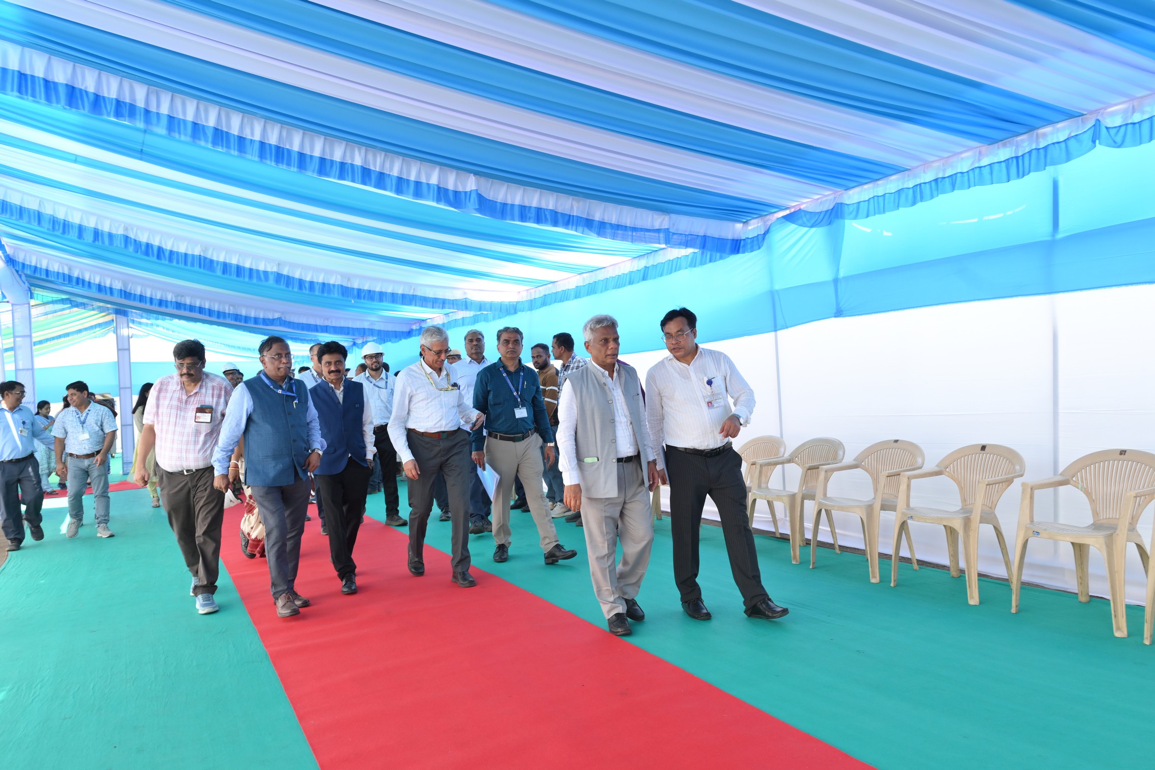 Inauguration of "Versatile Deuterated solvents Production Plant"and"24 KA prototype sodium production facility"by Dr.A.K.Mohanty,Chairman,AEC & Secretary,DAE in the presence of Shri KN Vyas,Homi Bhabha Chair professor;Shri V.V.S.A Prasad,Chairman & CE