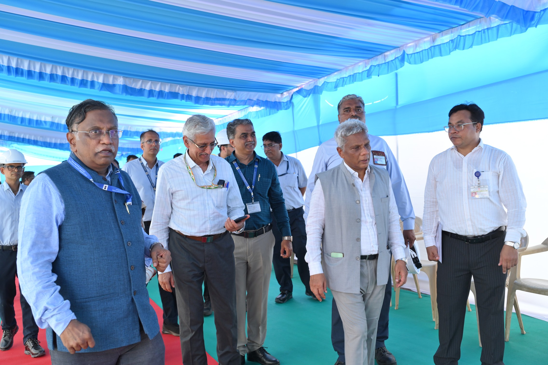 Inauguration of "Versatile Deuterated solvents Production Plant"and"24 KA prototype sodium production facility"by Dr.A.K.Mohanty,Chairman,AEC & Secretary,DAE in the presence of Shri KN Vyas,Homi Bhabha Chair professor;Shri V.V.S.A Prasad,Chairman & CE