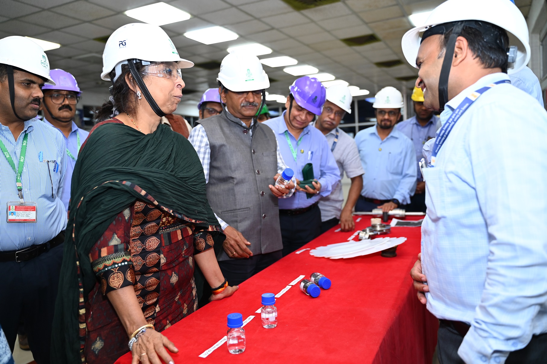 Visit of Ms Seema Jain, Member Finance, AEC to HWP, Thal on 10th June