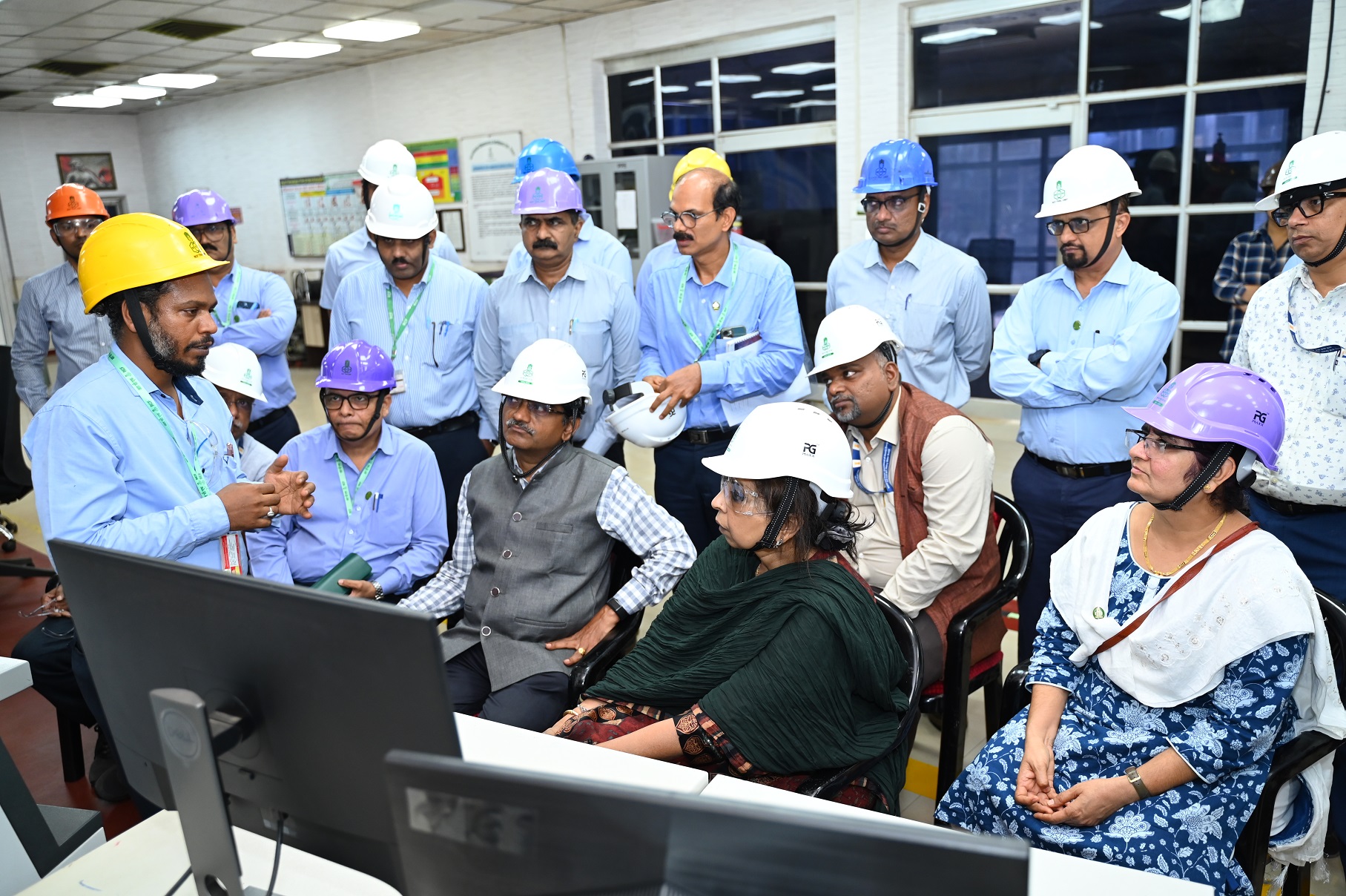 Visit of Ms Seema Jain, Member Finance, AEC to HWP, Thal on 10th June 2025 along with Shri S. Satyakumar, Chairman & Chief Executive; Shri V.V.S.A. Prasad, Director (Operation); Shri Mudit Srivastava, IFA, Heavy Water Board; Shri D.C. Ojha, OSD, HWP, Thal