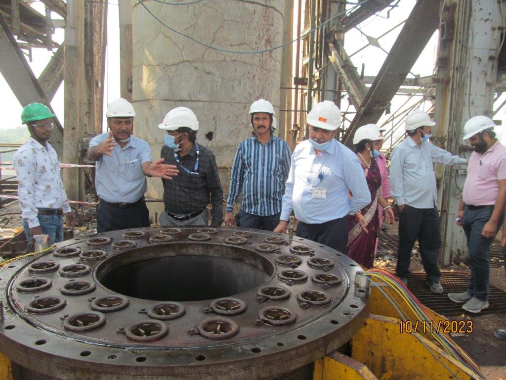9 एवं 10 नवम्बर 2023 को श्री एस. सत्यकुमार, मुख्य कार्यकारी एवं श्री वी. वी. एस. ए. प्रसाद, निदेशक (संचालन), एचडब्ल्यूबी द्वारा हेवी वॉटर बोर्ड सुविधा, वडोदरा का दौरा किया गया।