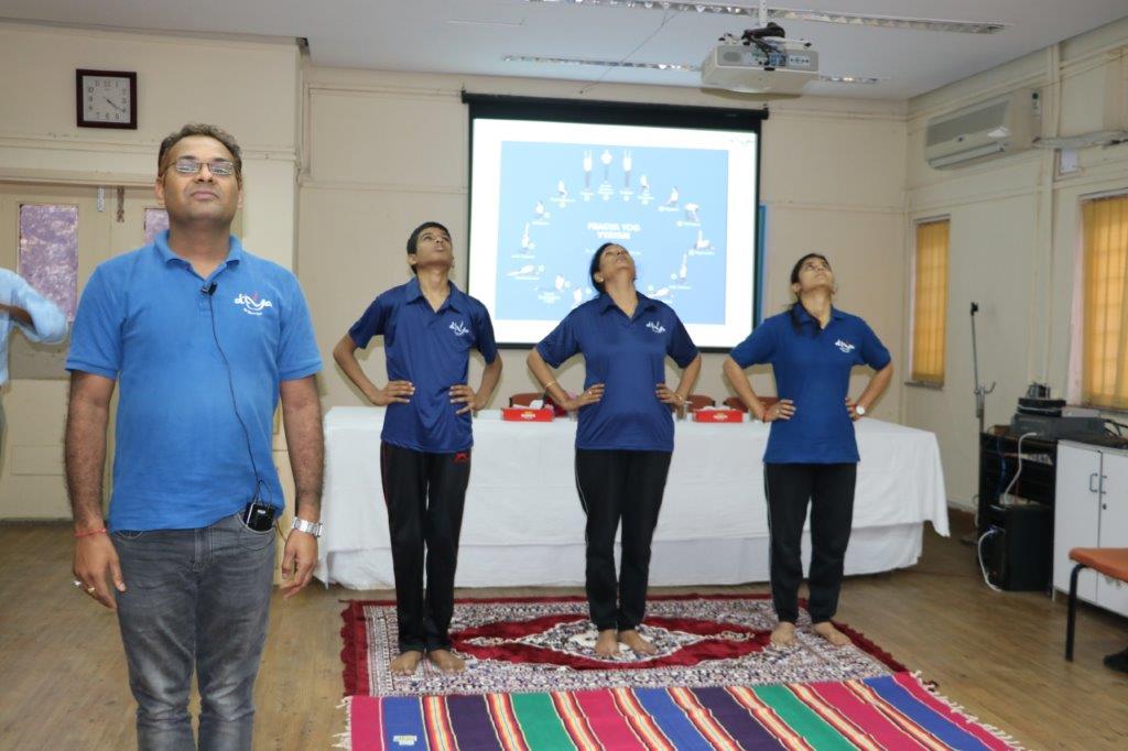 अंतरराष्ट्रीय योग दिवस 2019 एचडब्ल्यूबी (मुख्यालय) में