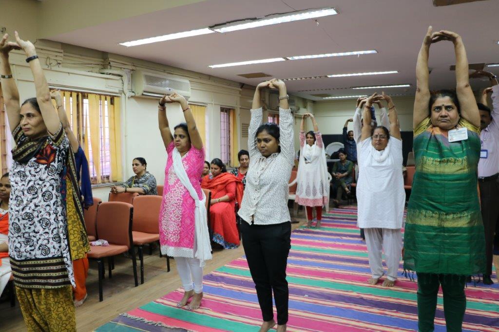 अंतरराष्ट्रीय योग दिवस 2019 एचडब्ल्यूबी (मुख्यालय) में