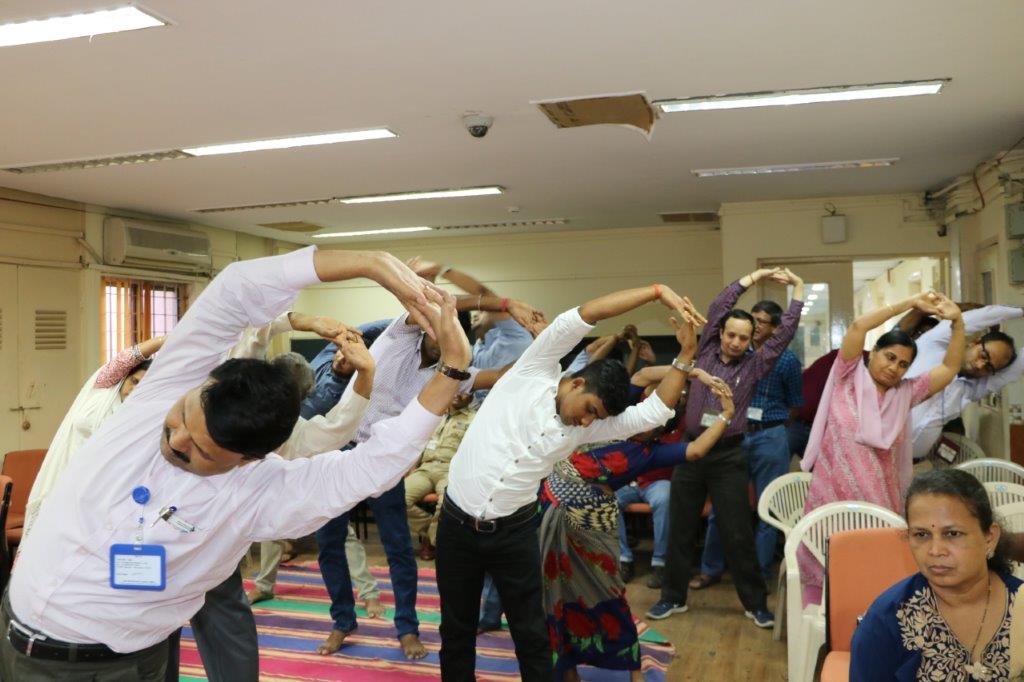 अंतरराष्ट्रीय योग दिवस 2019 एचडब्ल्यूबी (मुख्यालय) में