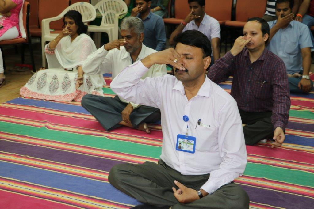 अंतरराष्ट्रीय योग दिवस 2019 एचडब्ल्यूबी (मुख्यालय) में