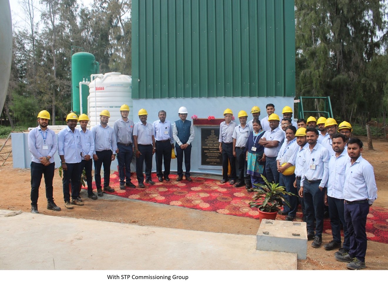 Inauguration of 25 KLD-HgSBR Sewage Treatment Plant at HWP, Tuticorin by Shri S. Satyakumar, Chairman & Chief Executive, HWB
