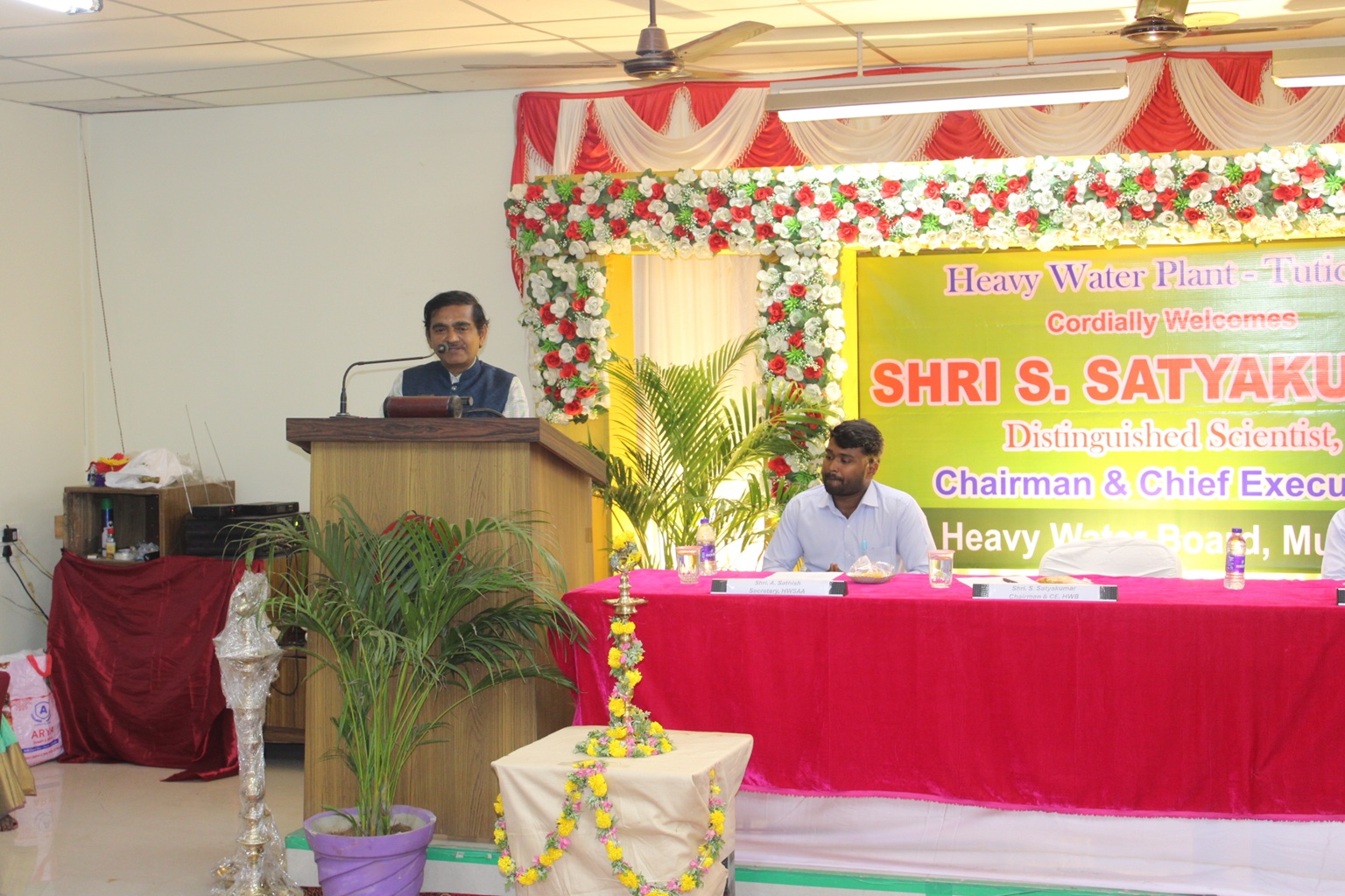Inauguration of 25 KLD-HgSBR Sewage Treatment Plant at HWP, Tuticorin by Shri S. Satyakumar, Chairman & Chief Executive, HWB