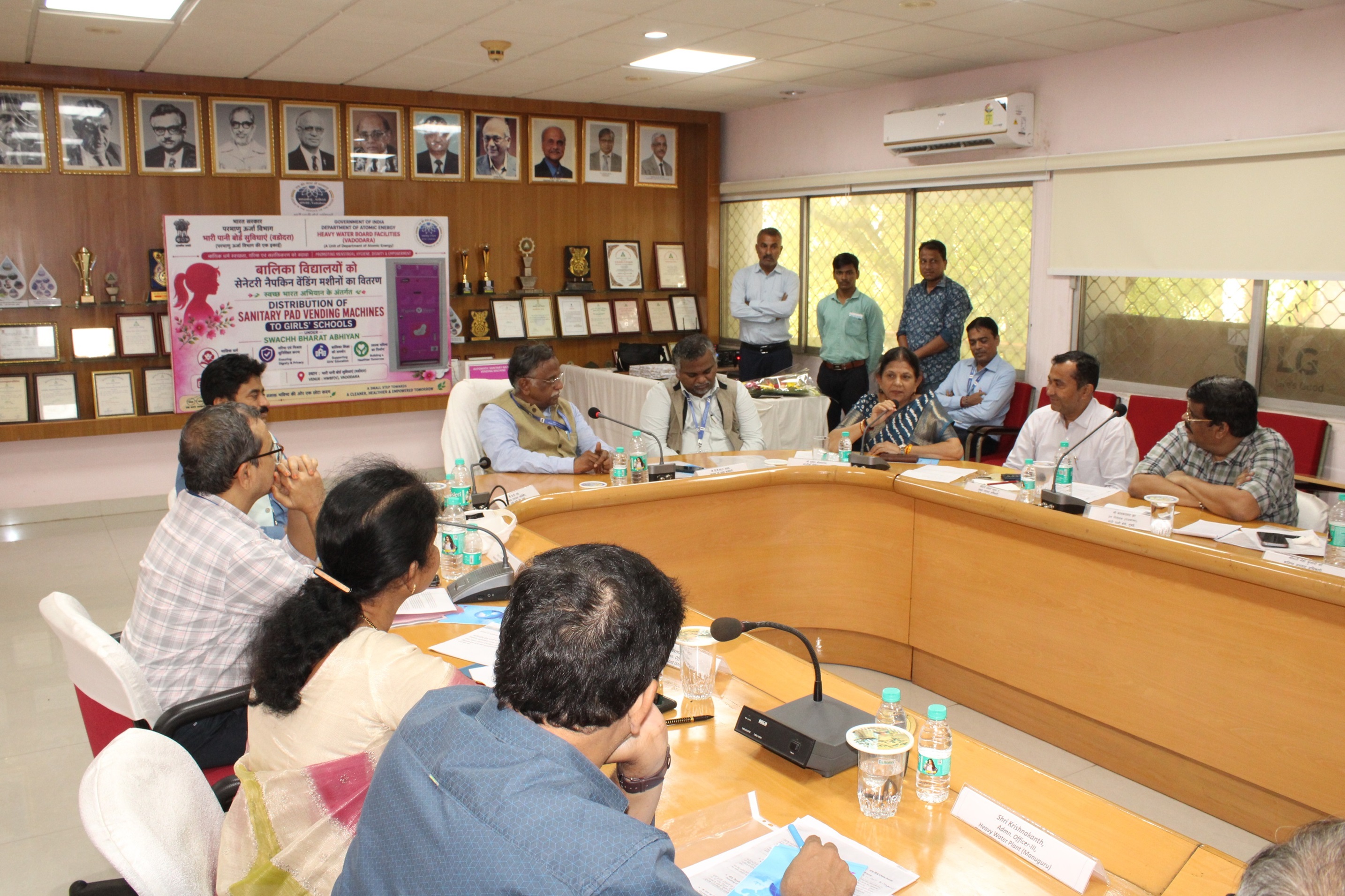 Distribution of Sanitary Pad Vending Machines to Vadodara Mahanagar Seva Sadan (VMSS - Vadodara Municipal Corporation) for Schools dated 19.08.2026 at HWBF(V)